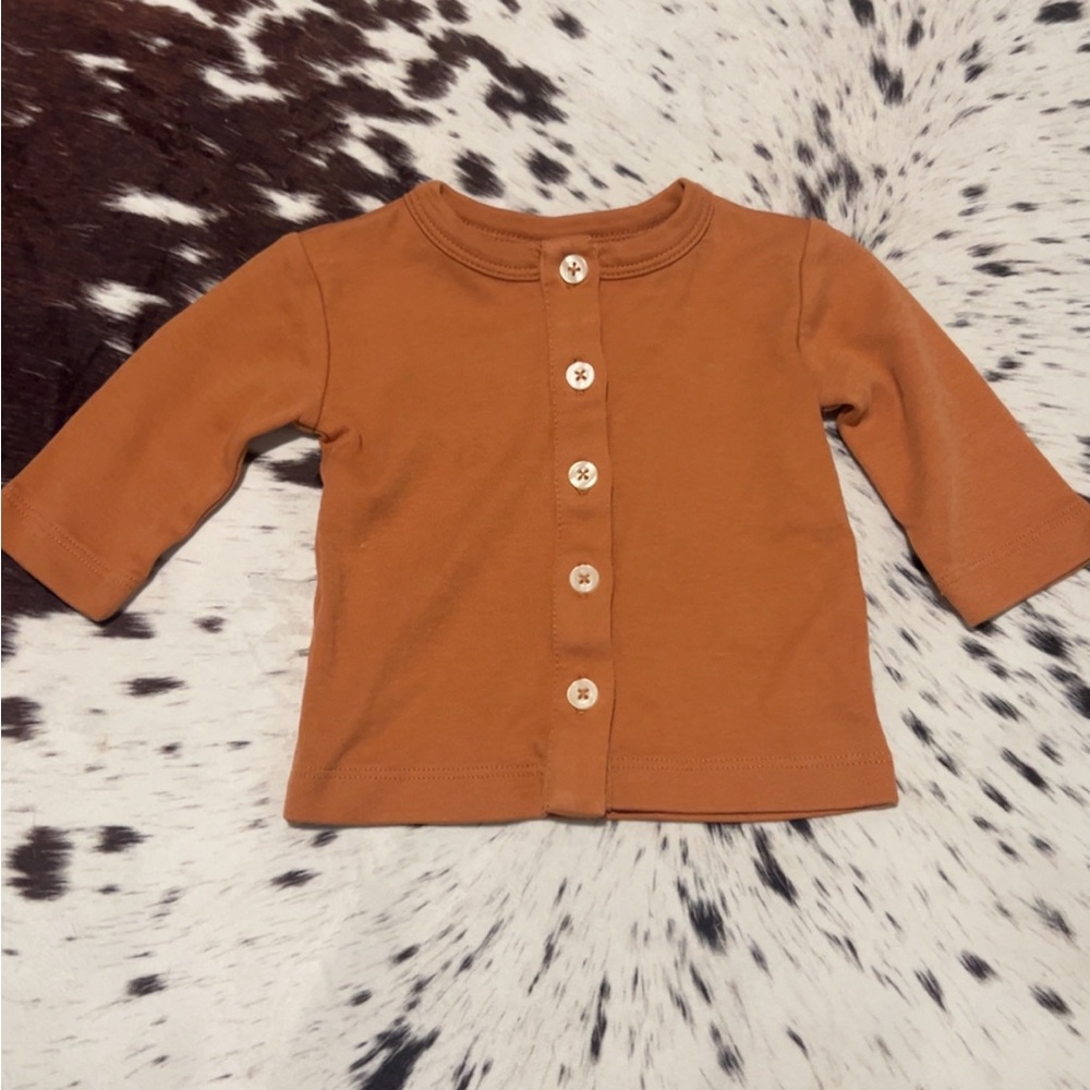 Kate Quinn Burnt Orange Button Down Shirt